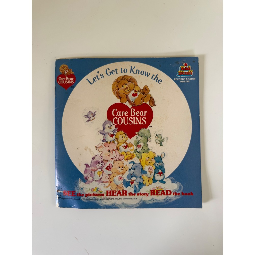Vintage 1985 Care Bear Cousins Get to Know the Care Bear Cousins Book Record